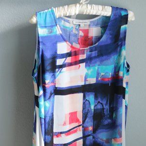 Flowy Lex & Madison Tank with Colorful Pattern